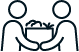 Two People with Groceries Icon