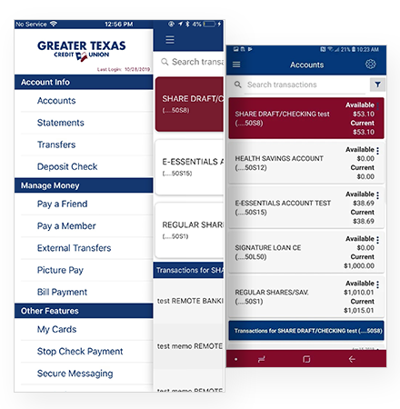 GTFCU Mobile App Preview Image