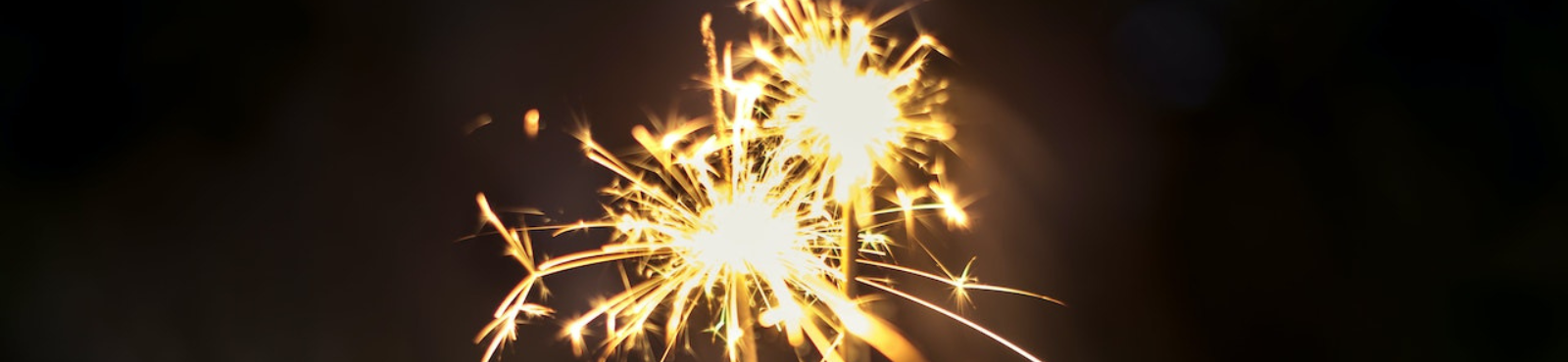 Close View of Celebratory Sparklers