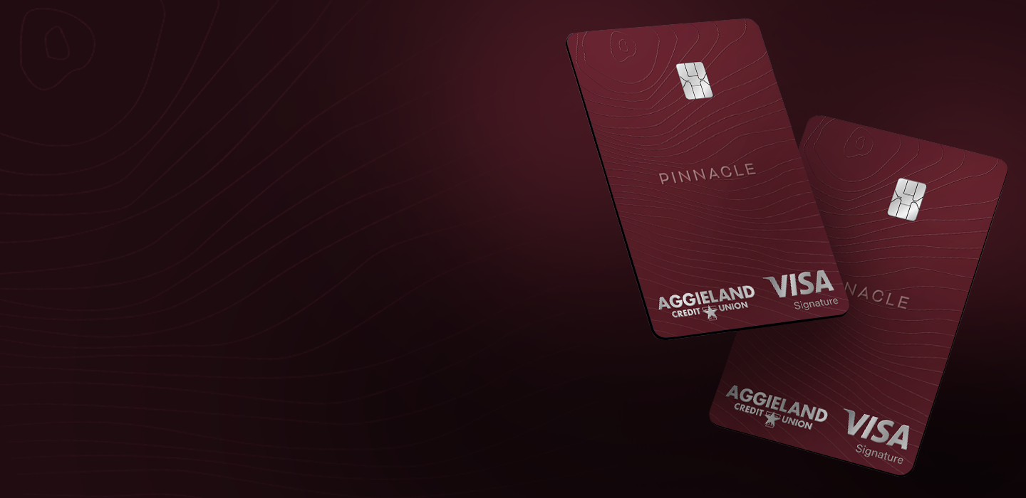 Aggieland Credit Union Pinnacle Cash Back Cards